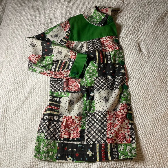 Vintage patchwork print house shirt - M/L - Picture 6 of 8